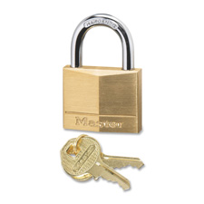 Solid Padlock, Corrosion Protection, Brass