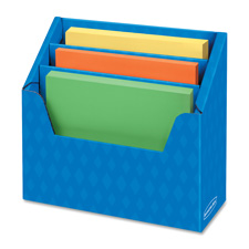 3-Compartment Folder Holder, 6/CT, Blue