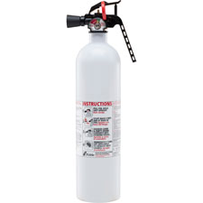 Kitchen Fire Extinguisher, w/Metal Valve, 2.5lbs, White