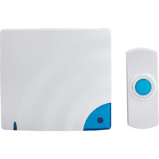 Wireless Doorbell, Water Resistant, 250' Range, BE/WE