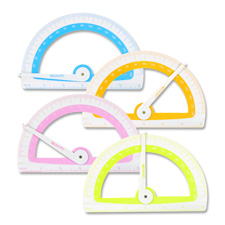 Protractor, w/ Microban, Assorted