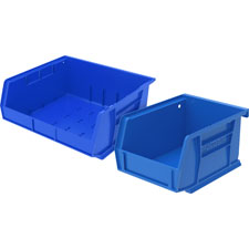 Bins, Unbreakable/Waterproof, 8-1/4"x14-3/4"x7" Blue