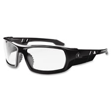Clear Lens Safety Glasses, Black