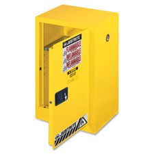 Flammable Liquids Cabinet,Single Door,18"x23-1/4"x35",Yellow