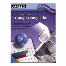 Transparency Film,F/HP Color LaserJet Series,50/BX,8-1/2"x11