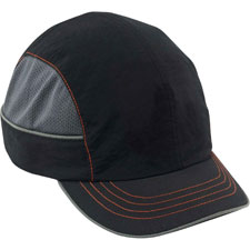 Bump Cap, Short Brim, 6-3/4"Wx10-2/5"Lx5"H, Black