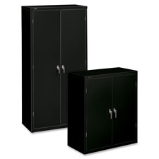 Storage Cabinet, 2 Shelves, 36"x18-1/4"x41-3/4", Black