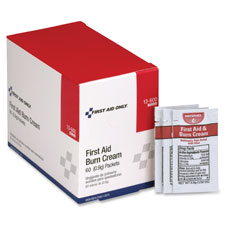 First Aid Burn Ointment, Singe Use Packets, 60/BX, Red/White