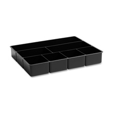Drawer Director, 7 Compartments, 15"x12"x2-3/8", Black